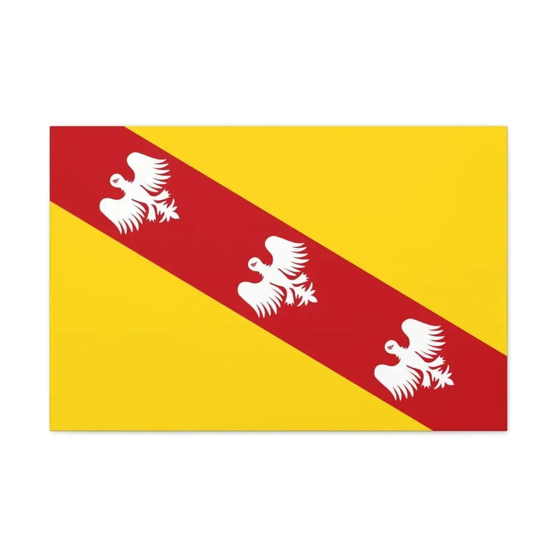 Flag of Lorraine France - Canvas Wall Art 30" x 20" 1.25" - The Sticker Space