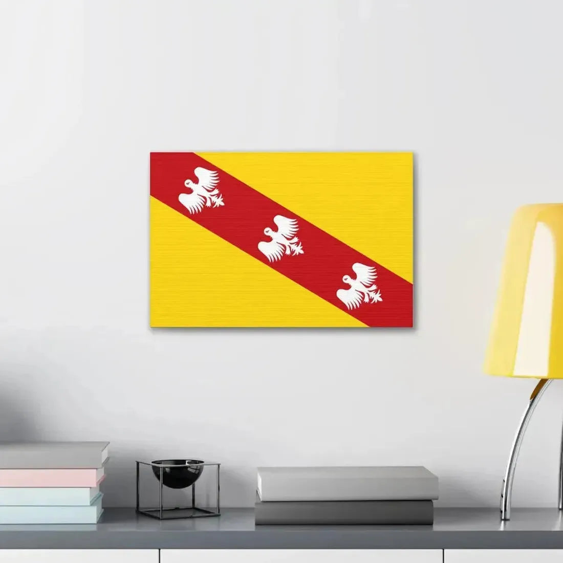 Flag of Lorraine France - Canvas Wall Art - The Sticker Space