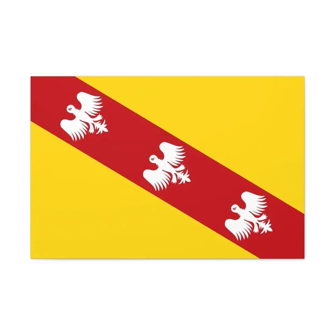 Flag of Lorraine France - Canvas Wall Art - The Sticker Space