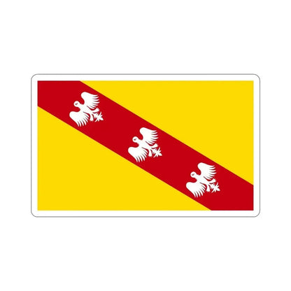 Flag of Lorraine France STICKER Vinyl Die-Cut Decal 4 Inch - The Sticker Space