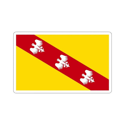 Flag of Lorraine France STICKER Vinyl Die-Cut Decal 4 Inch - The Sticker Space