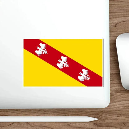 Flag of Lorraine France STICKER Vinyl Die-Cut Decal - The Sticker Space