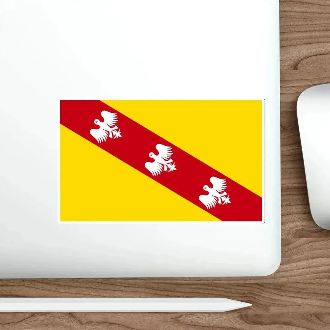 Flag of Lorraine France STICKER Vinyl Die-Cut Decal - The Sticker Space