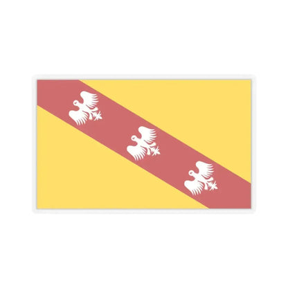 Flag of Lorraine France - STICKER Vinyl Kiss-Cut Decal 2 Inch Transparent - The Sticker Space