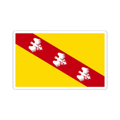 Flag of Lorraine France - STICKER Vinyl Kiss-Cut Decal 2 Inch White - The Sticker Space