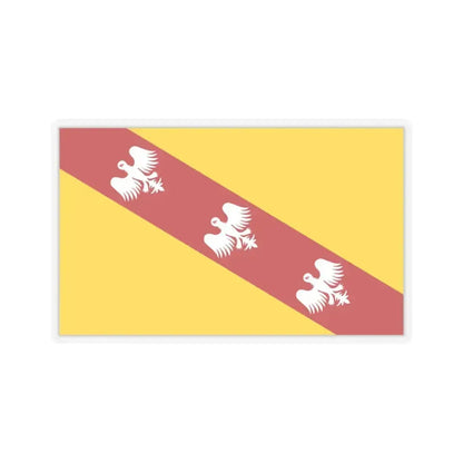 Flag of Lorraine France - STICKER Vinyl Kiss-Cut Decal 3 Inch Transparent - The Sticker Space