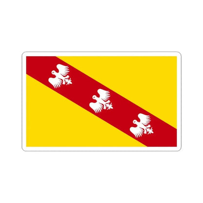 Flag of Lorraine France - STICKER Vinyl Kiss-Cut Decal 3 Inch White - The Sticker Space