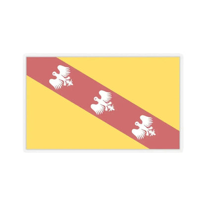 Flag of Lorraine France - STICKER Vinyl Kiss-Cut Decal 4 Inch Transparent - The Sticker Space