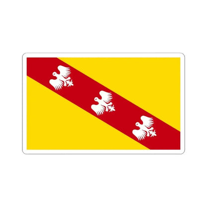 Flag of Lorraine France - STICKER Vinyl Kiss-Cut Decal 4 Inch White - The Sticker Space