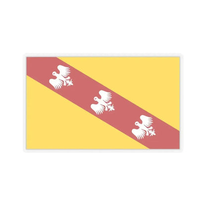 Flag of Lorraine France - STICKER Vinyl Kiss-Cut Decal 6 Inch Transparent - The Sticker Space