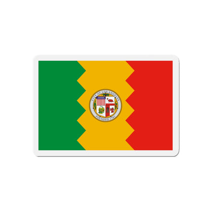 Flag of Los Angeles California - Die-Cut Magnet-5" x 5"-The Sticker Space