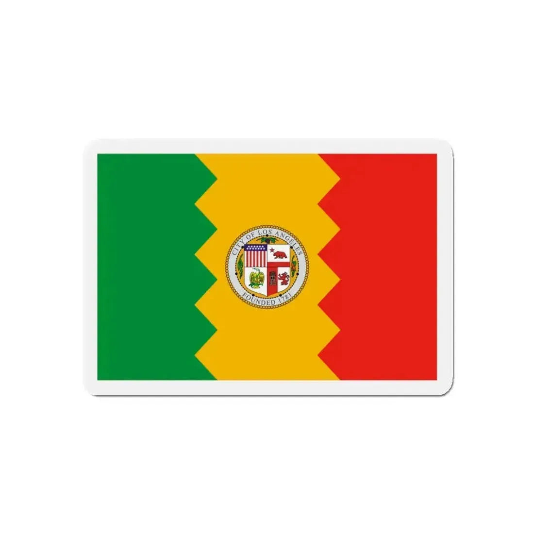 Flag of Los Angeles California - Refrigerator Magnet - The Sticker Space