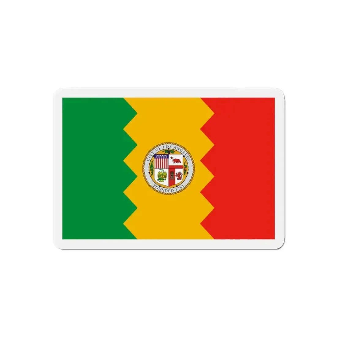 Flag of Los Angeles California - Refrigerator Magnet - The Sticker Space