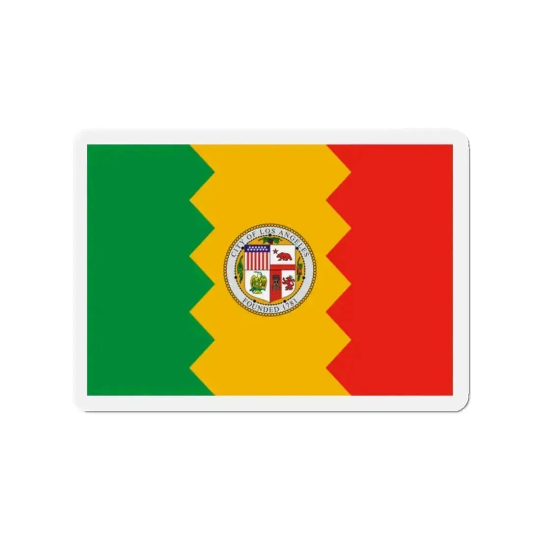 Flag of Los Angeles California - Refrigerator Magnet - The Sticker Space