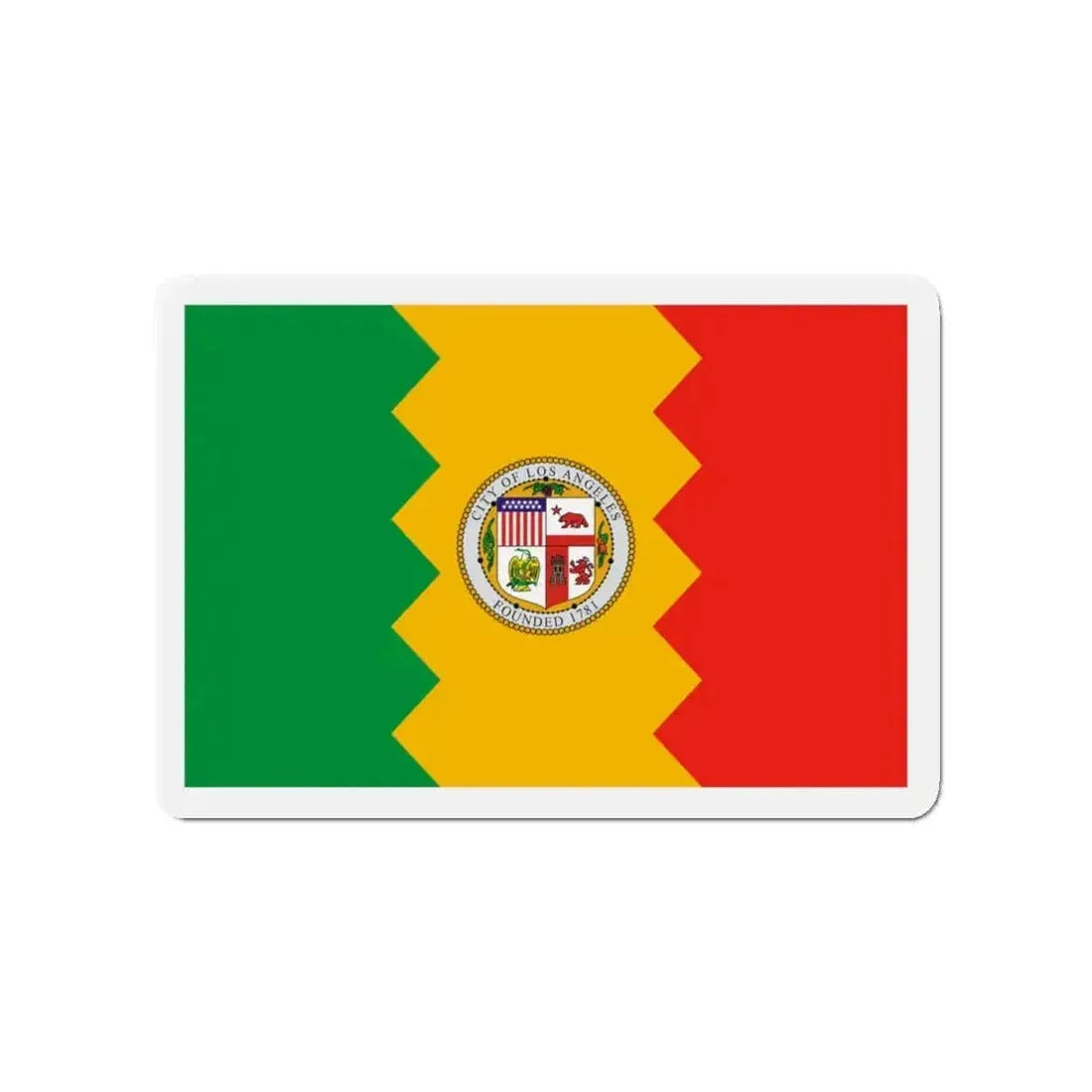 Flag of Los Angeles California - Refrigerator Magnet - The Sticker Space
