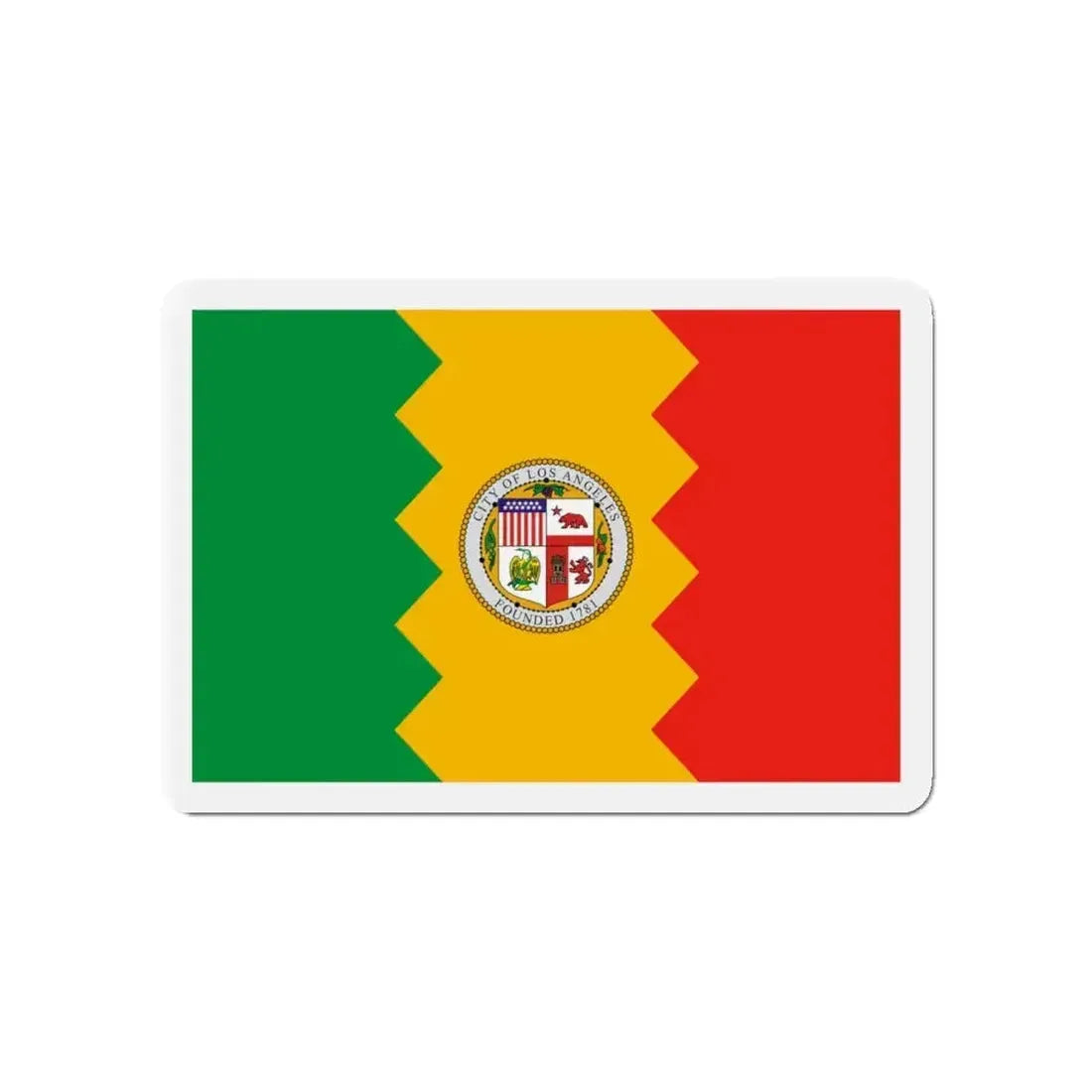 Flag of Los Angeles California - Refrigerator Magnet - The Sticker Space