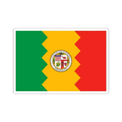 Flag of Los Angeles California (United States) STICKER Vinyl Kiss-Cut Decal 2 Inch White - The Sticker Space