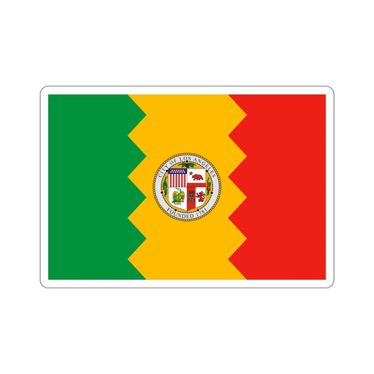 Flag of Los Angeles California USA STICKER Vinyl Die-Cut Decal-6 Inch-The Sticker Space