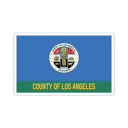 Flag of Los Angeles County California 1967-2004 (United States) STICKER Vinyl Kiss-Cut Decal 2 Inch White - The Sticker Space