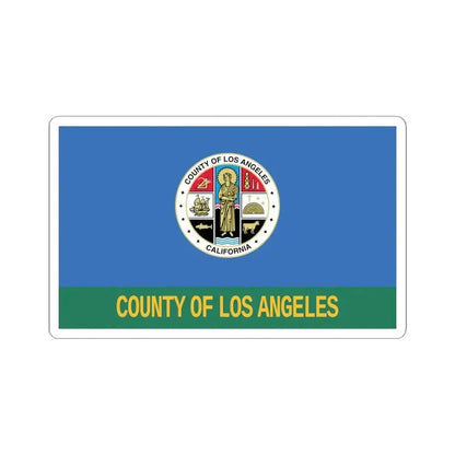 Flag of Los Angeles County California 1967-2004 (United States) STICKER Vinyl Kiss-Cut Decal 6 Inch White - The Sticker Space