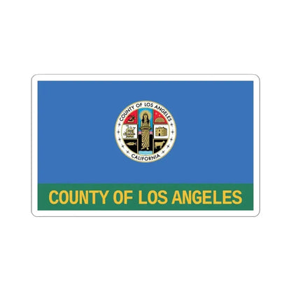 Flag of Los Angeles County California 2004-2014 (United States) STICKER Vinyl Kiss-Cut Decal 4 Inch White - The Sticker Space
