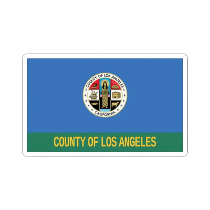 Flag of Los Angeles County California 2014-2016 (United States) STICKER Vinyl Kiss-Cut Decal 2 Inch White - The Sticker Space