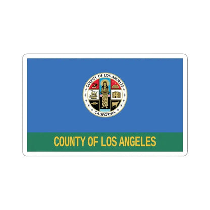 Flag of Los Angeles County California 2014-2016 (United States) STICKER Vinyl Kiss-Cut Decal 3 Inch White - The Sticker Space