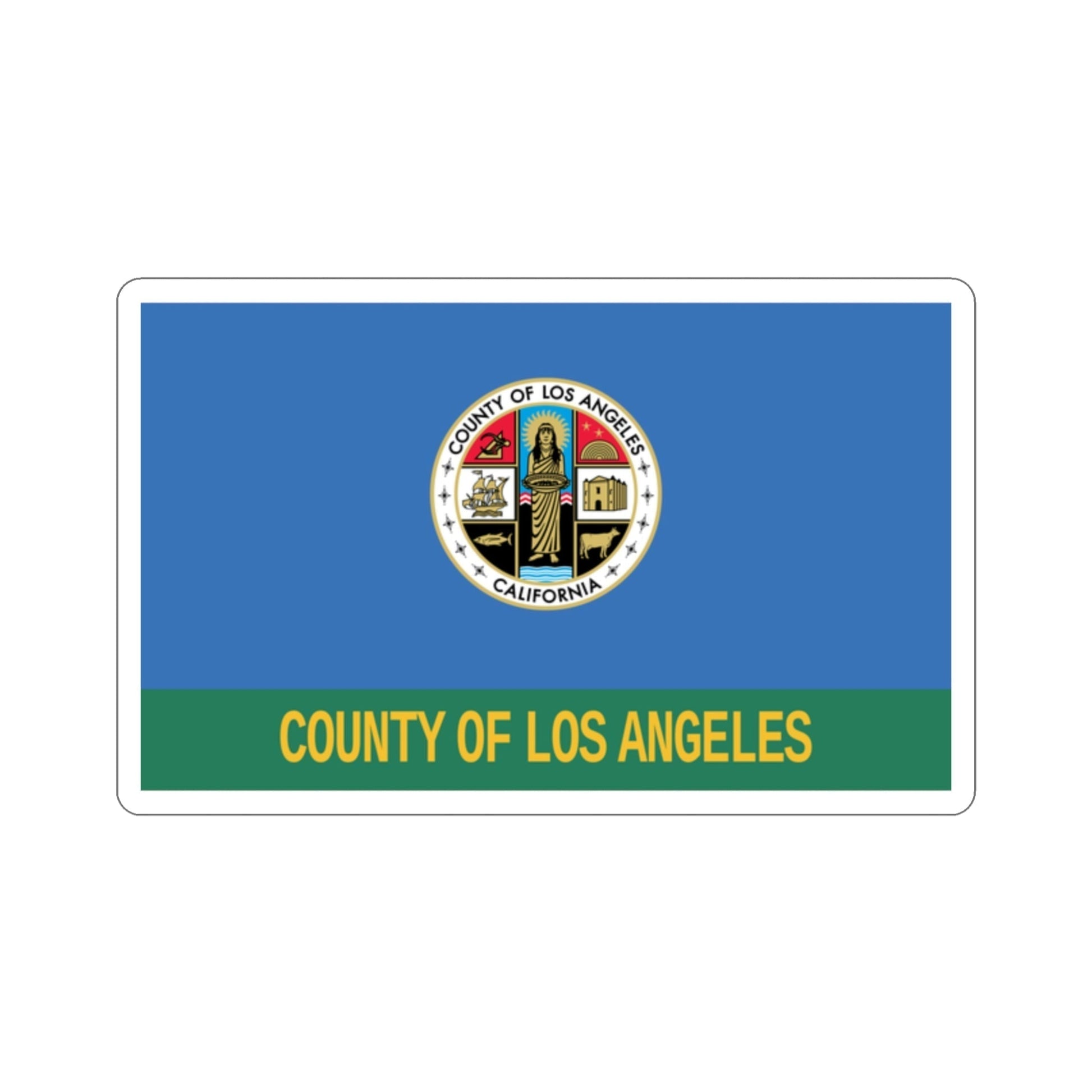 Flag of Los Angeles County California STICKER Vinyl Die-Cut Decal-2 Inch-The Sticker Space