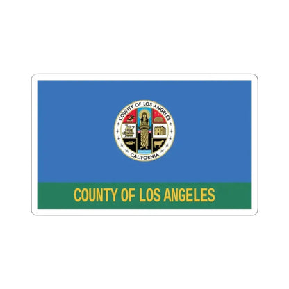 Flag of Los Angeles County California (United States) STICKER Vinyl Kiss-Cut Decal 2 Inch White - The Sticker Space