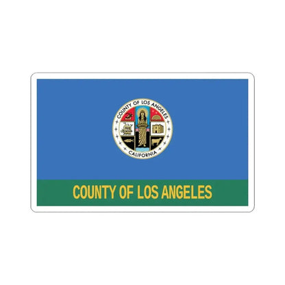 Flag of Los Angeles County California (United States) STICKER Vinyl Kiss-Cut Decal 3 Inch White - The Sticker Space