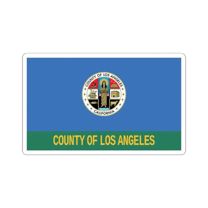 Flag of Los Angeles County California (United States) STICKER Vinyl Kiss-Cut Decal 4 Inch White - The Sticker Space