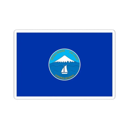 Flag of Los Lagos Region -2013 (Chile) STICKER Vinyl Kiss-Cut Decal 2 Inch White - The Sticker Space