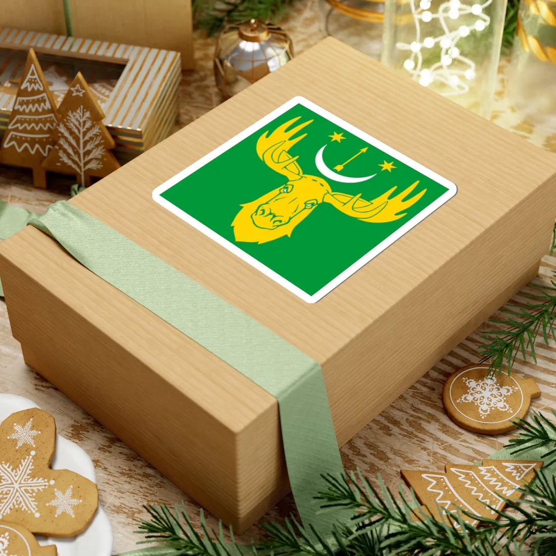 Flag of Losynets (Ukraine) STICKER Vinyl Kiss-Cut Decal - The Sticker Space