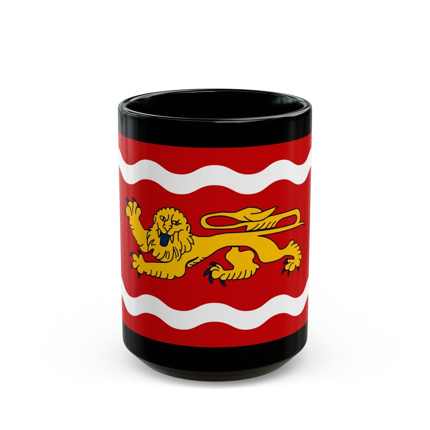 Flag of Lot et Garonne France - Black Coffee Mug-15oz-The Sticker Space