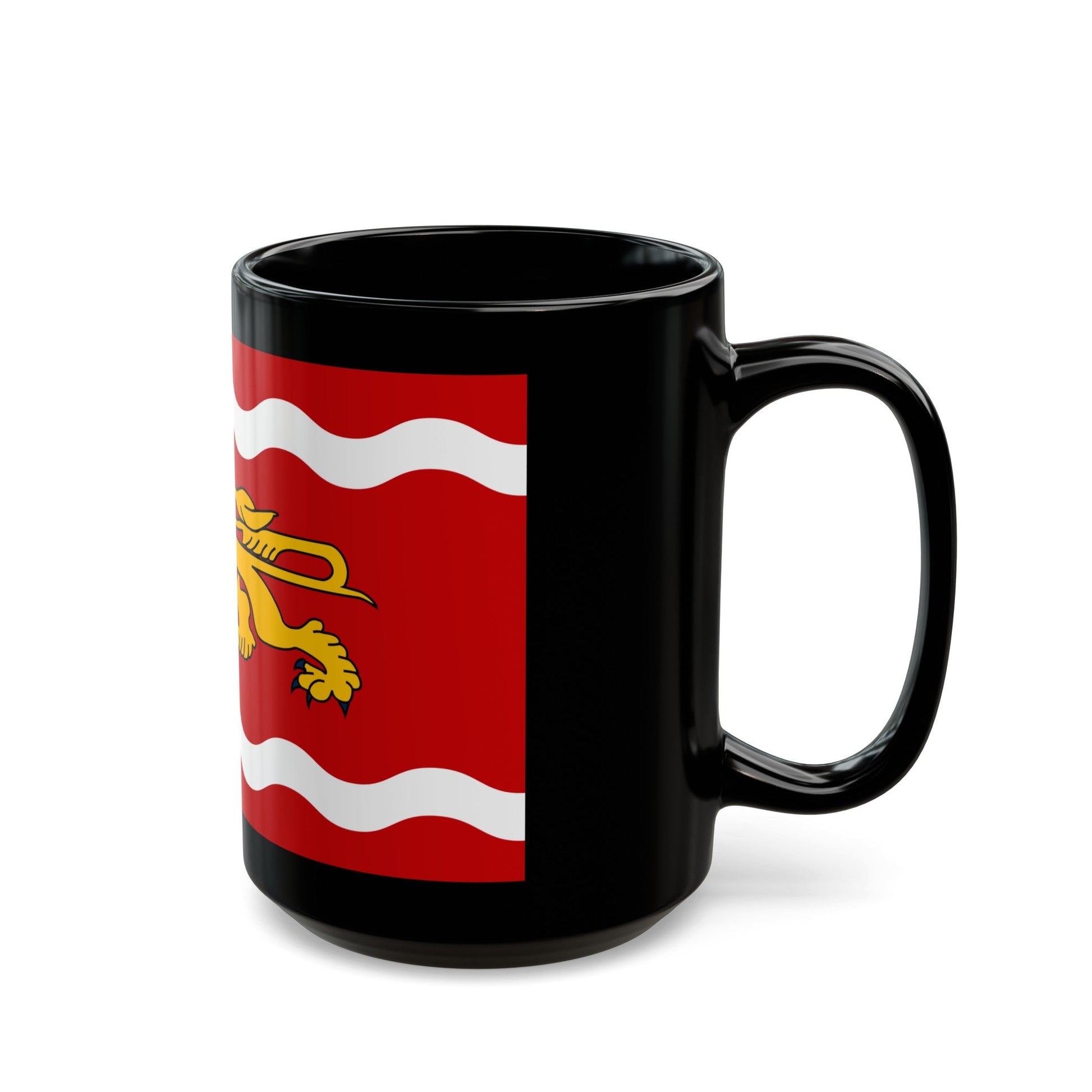 Flag of Lot et Garonne France - Black Coffee Mug-The Sticker Space