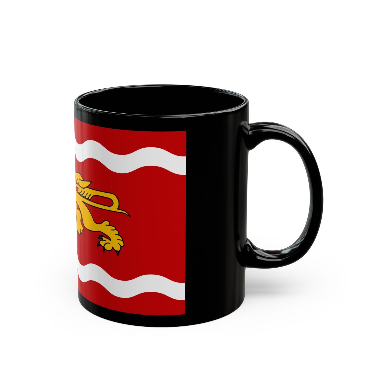 Flag of Lot et Garonne France - Black Coffee Mug-The Sticker Space