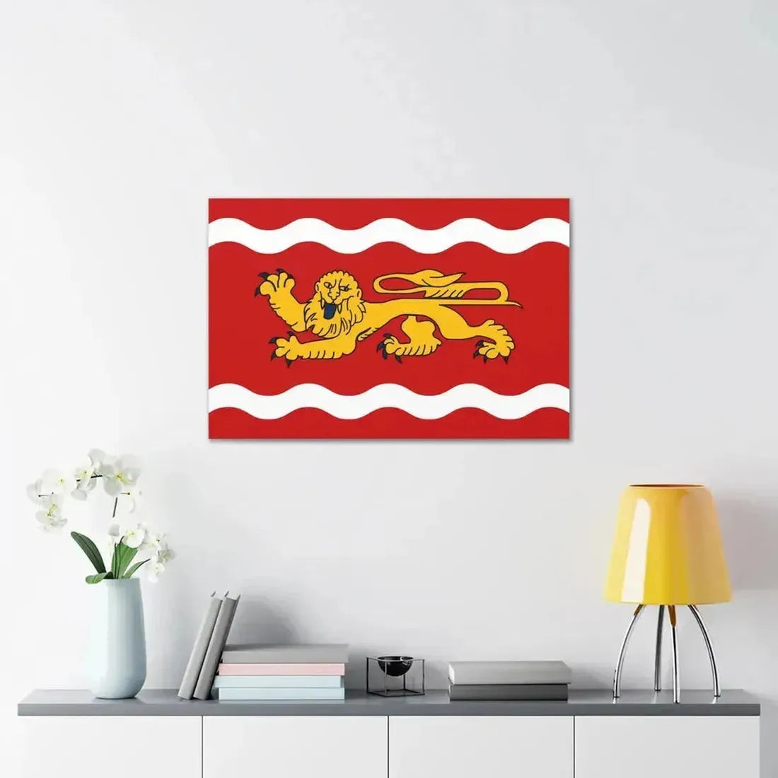 Flag of Lot et Garonne France - Canvas Wall Art - The Sticker Space