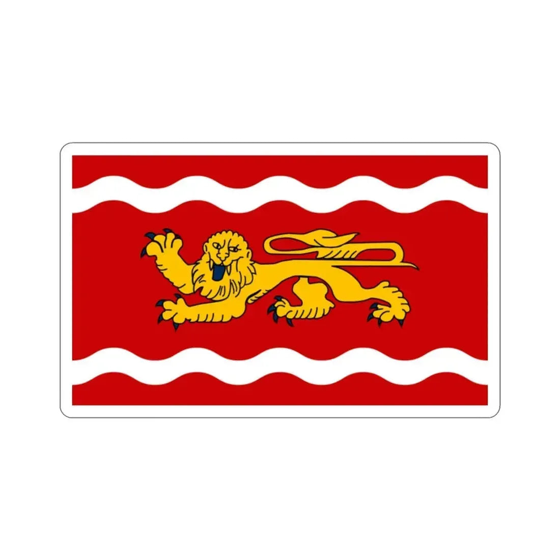 Flag of Lot et Garonne France STICKER Vinyl Die-Cut Decal 2 Inch - The Sticker Space