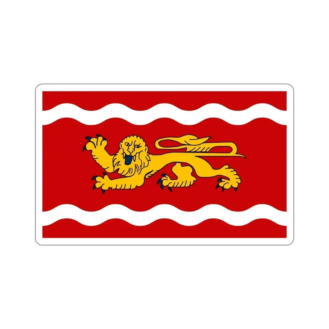 Flag of Lot et Garonne France STICKER Vinyl Die-Cut Decal 5 Inch - The Sticker Space