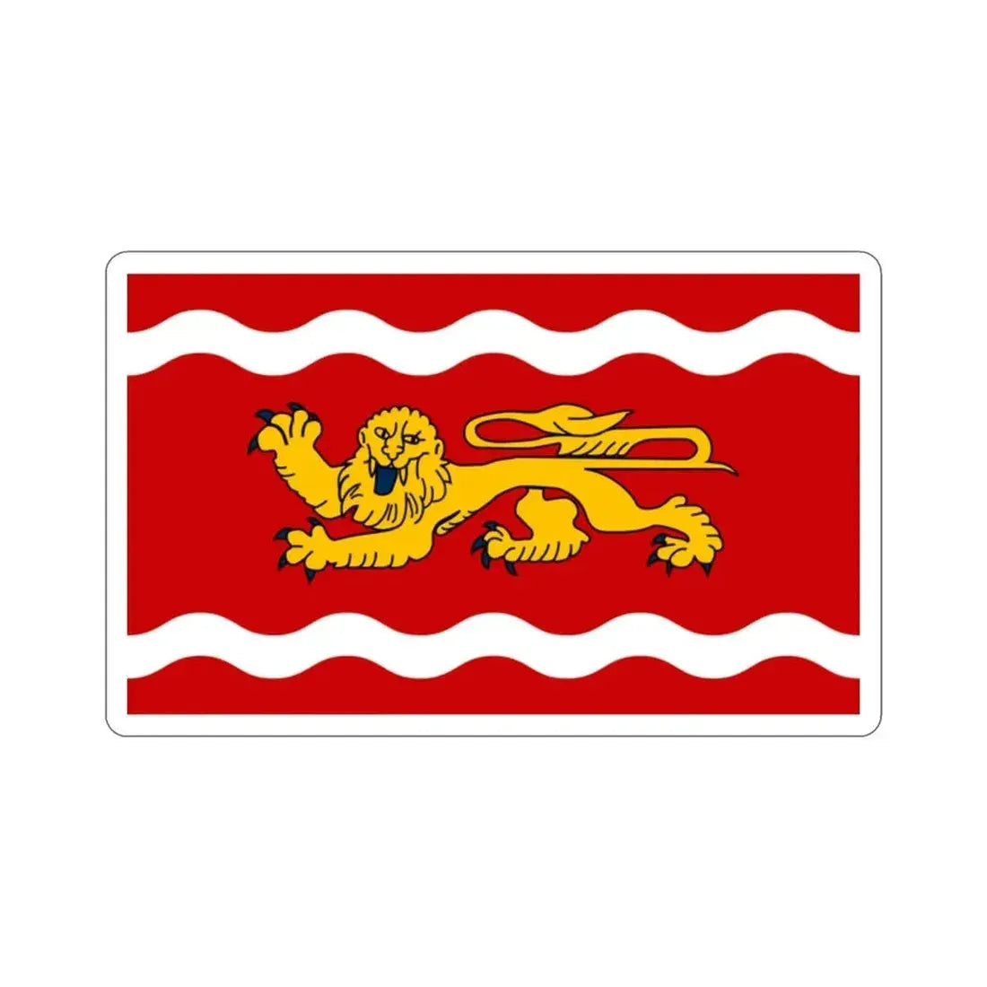 Flag of Lot et Garonne France STICKER Vinyl Die-Cut Decal - The Sticker Space