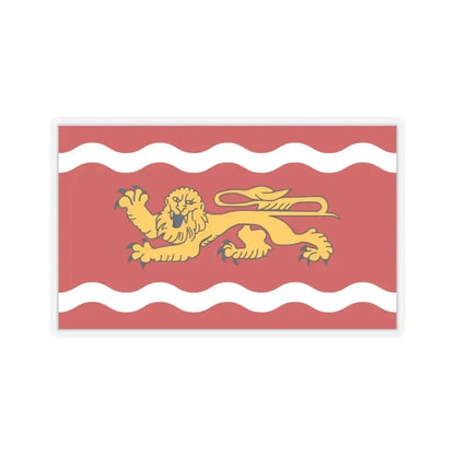 Flag of Lot et Garonne France - STICKER Vinyl Kiss-Cut Decal 3 Inch Transparent - The Sticker Space