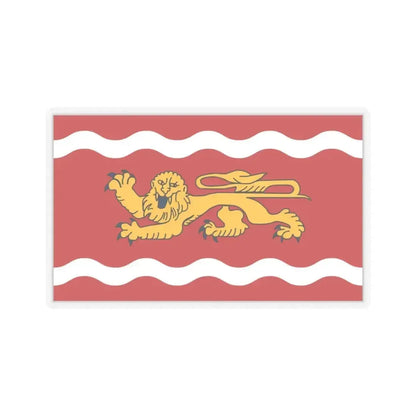 Flag of Lot et Garonne France - STICKER Vinyl Kiss-Cut Decal 4 Inch Transparent - The Sticker Space