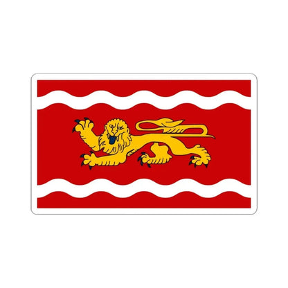Flag of Lot et Garonne France - STICKER Vinyl Kiss-Cut Decal 4 Inch White - The Sticker Space