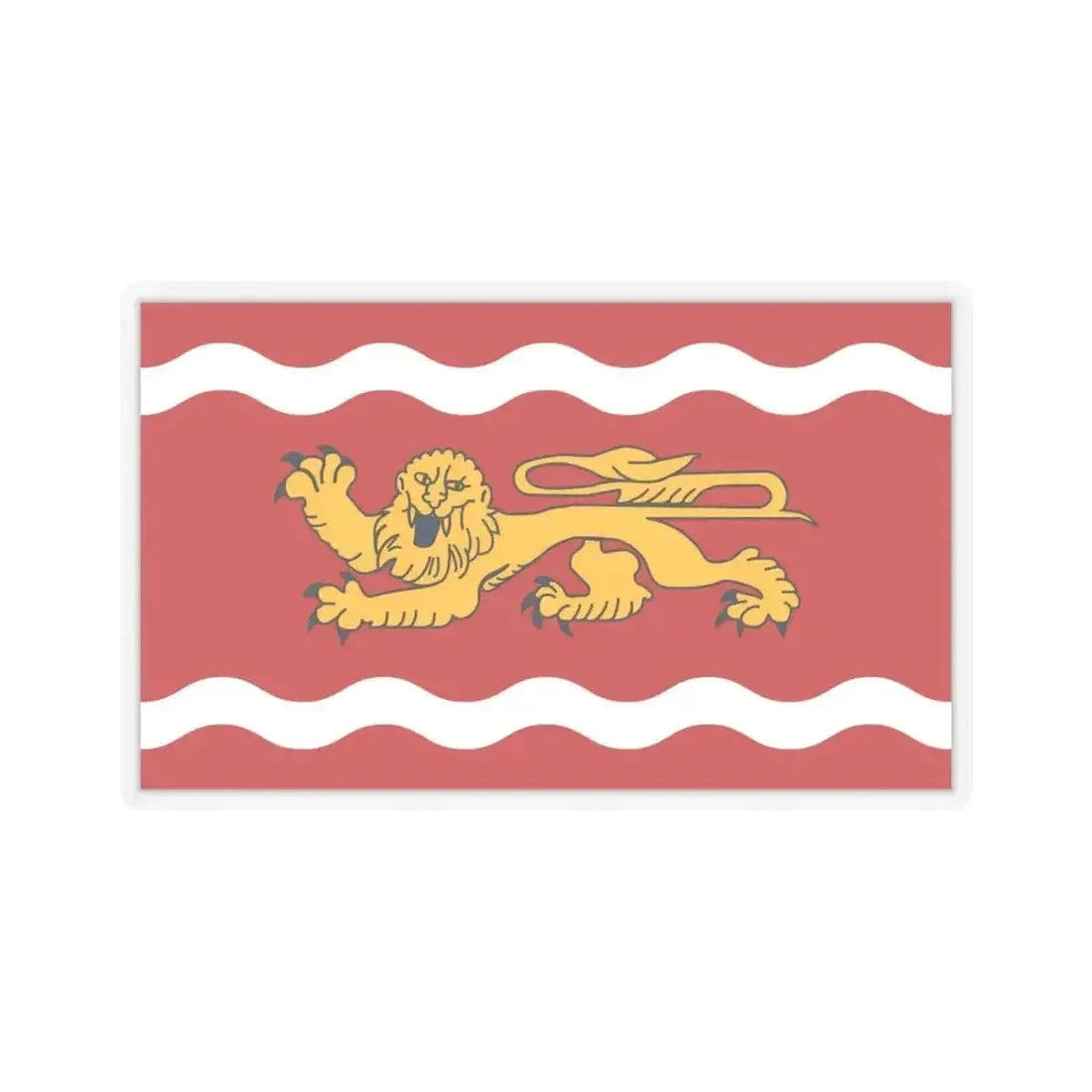 Flag of Lot et Garonne France - STICKER Vinyl Kiss-Cut Decal 6 Inch Transparent - The Sticker Space