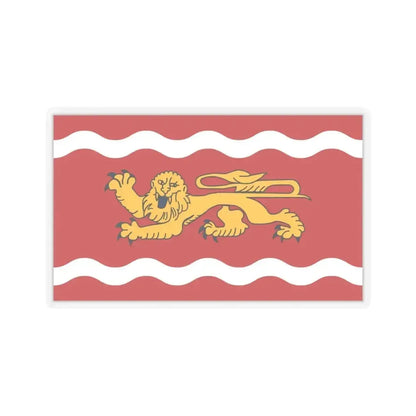 Flag of Lot et Garonne France - STICKER Vinyl Kiss-Cut Decal 6 Inch Transparent - The Sticker Space