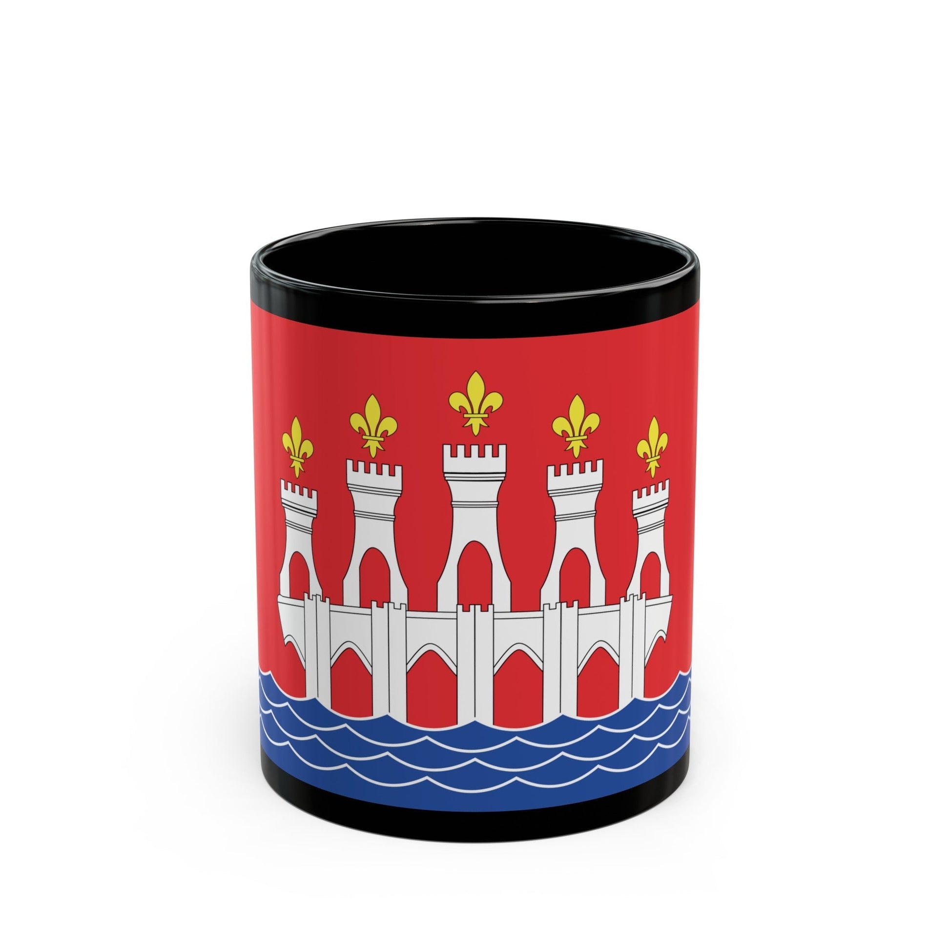 Flag of Lot France 2 - Black Coffee Mug-11oz-The Sticker Space