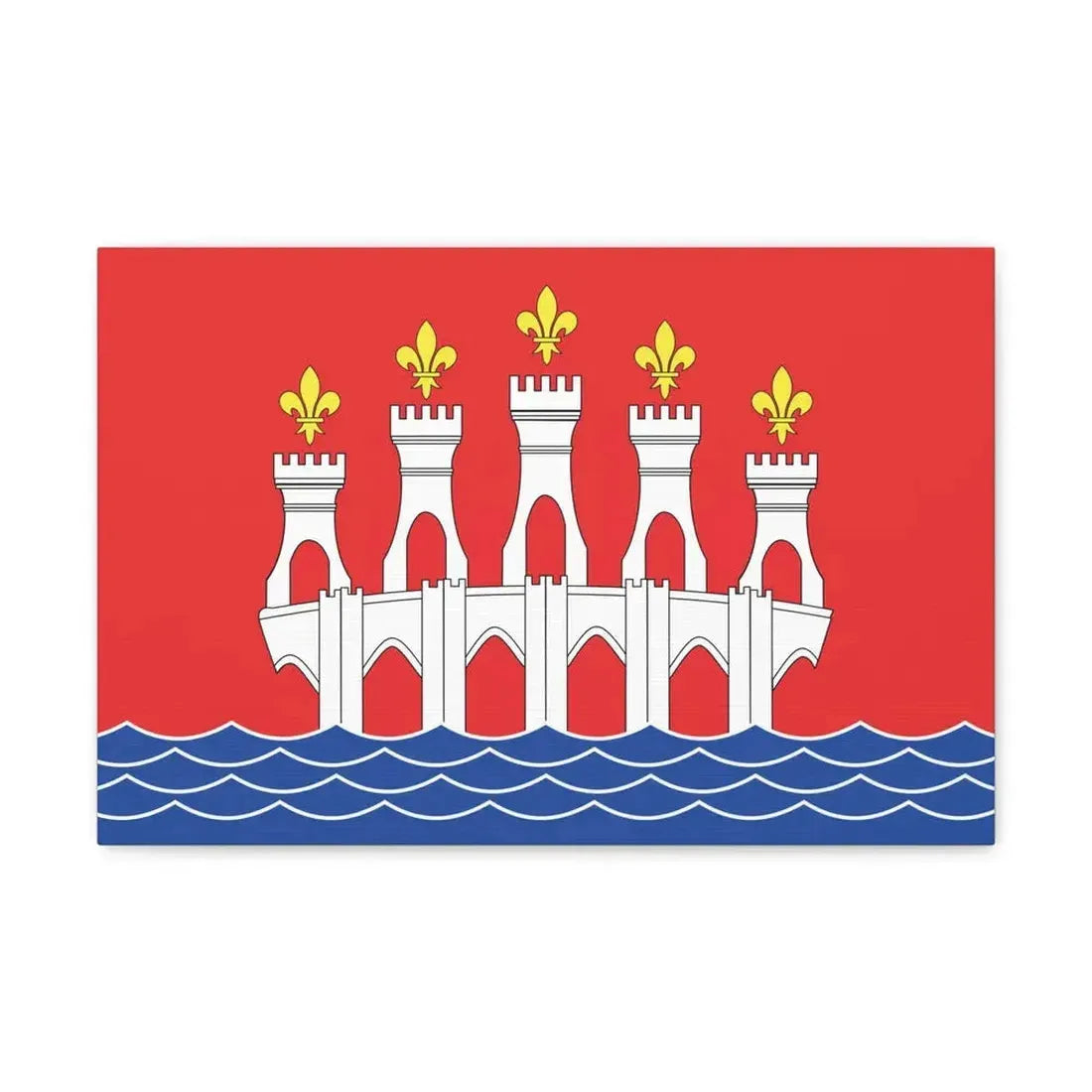 Flag of Lot France 2 - Canvas Wall Art 18″ x 12″ 1.25" - The Sticker Space