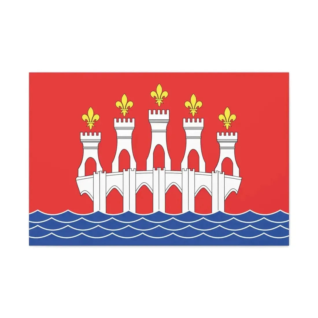 Flag of Lot France 2 - Canvas Wall Art 36" x 24" 1.25" - The Sticker Space