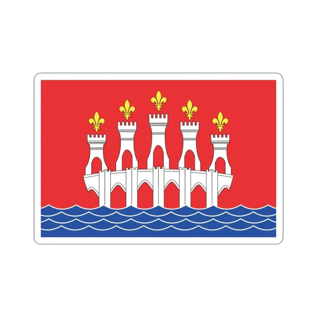 Flag of Lot France 2 STICKER Vinyl Die-Cut Decal 3 Inch - The Sticker Space