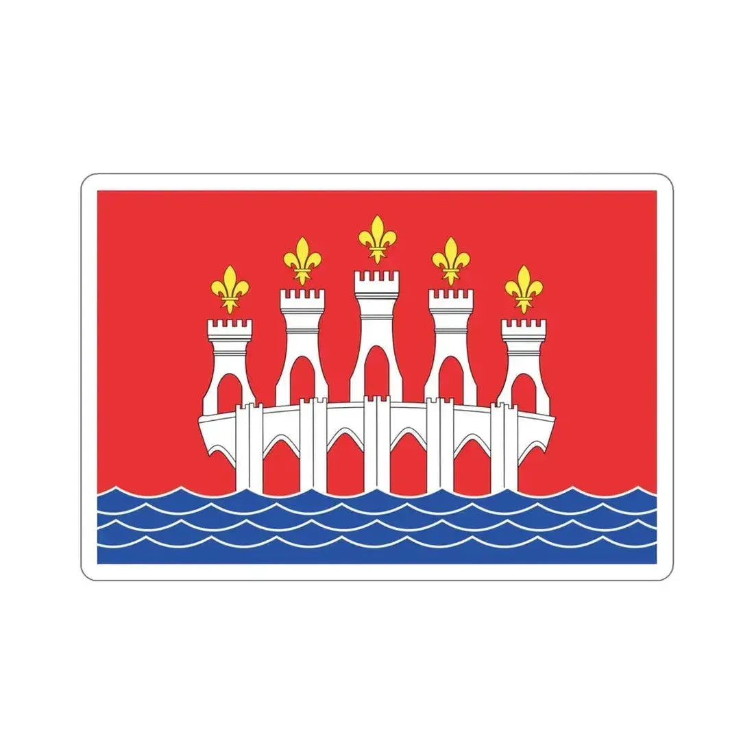 Flag of Lot France 2 STICKER Vinyl Die-Cut Decal 4 Inch - The Sticker Space
